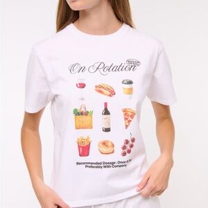 NWT White Graphic T-Shirt from Abercrombie & Fitch